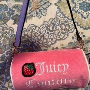 NWT Juicy Couture Strawberry Pink Barrel Bag Retail $79